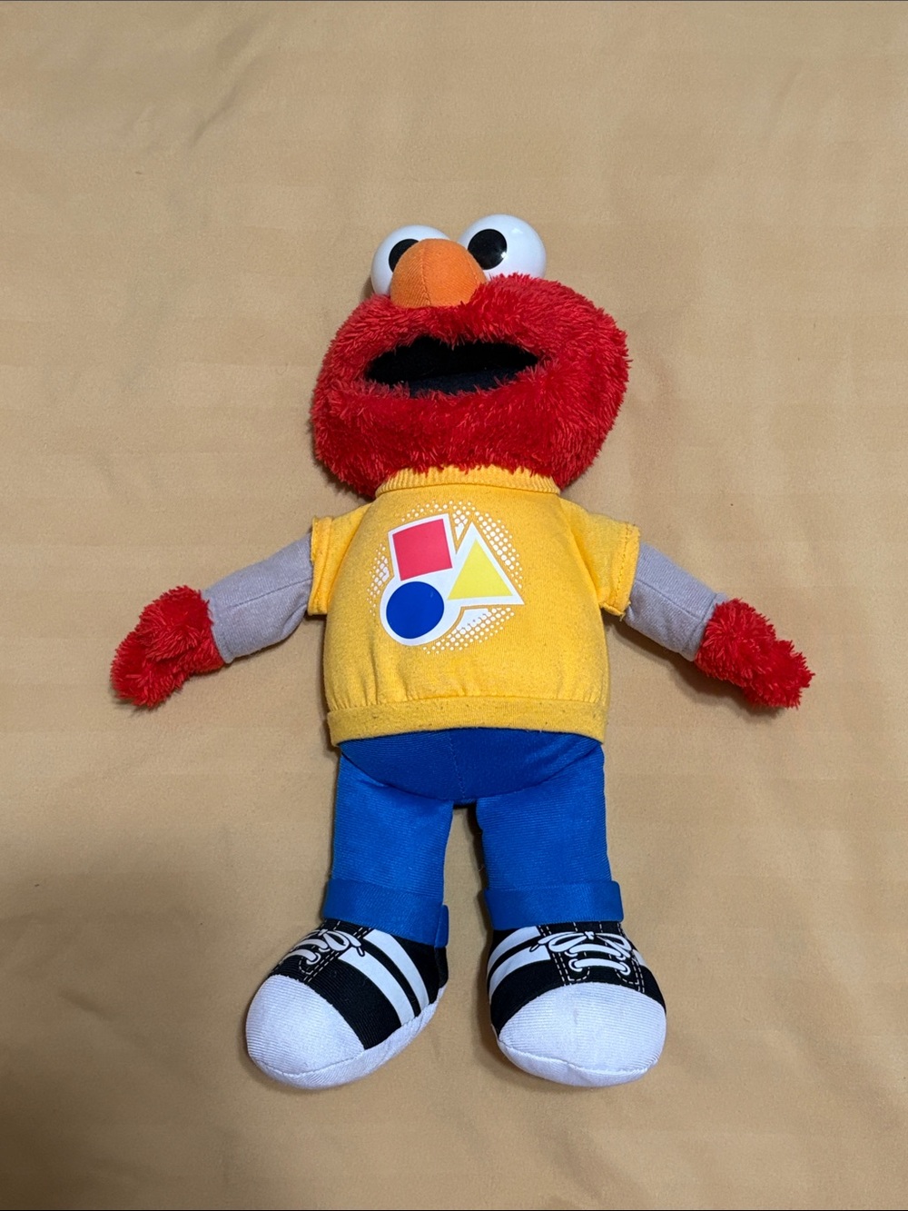 Sesame Street Elmo Plush in Red, Yellow, Blue